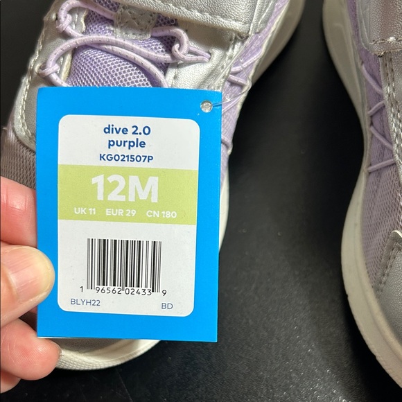 Stride Rite Metallic Silver and Lavender Sneakers - Picture 3 of 6